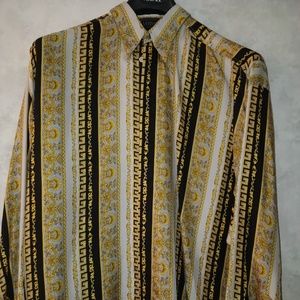 RARE VERSACE CLASSIC V2 gold & black silk shirt